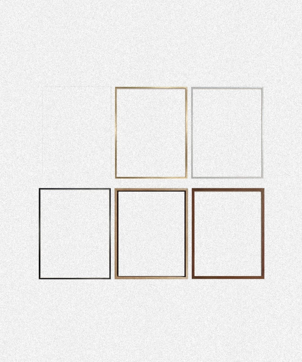 다양한 색상의 액자 프레임